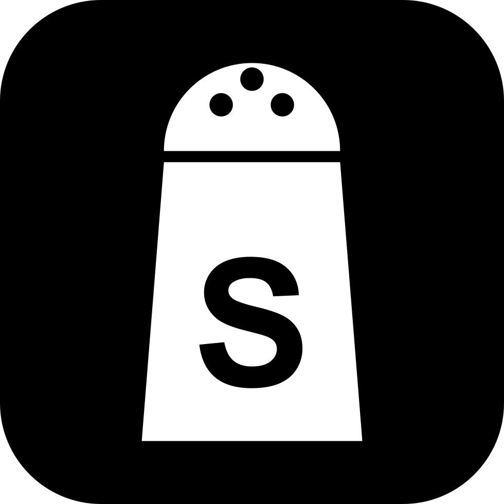 Salt Shaker Container - Icone Saleiro Png (980x980), Png Download
