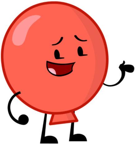 Friendly Balloon - Inanimate Insanity 2 Balloon (435x464), Png Download