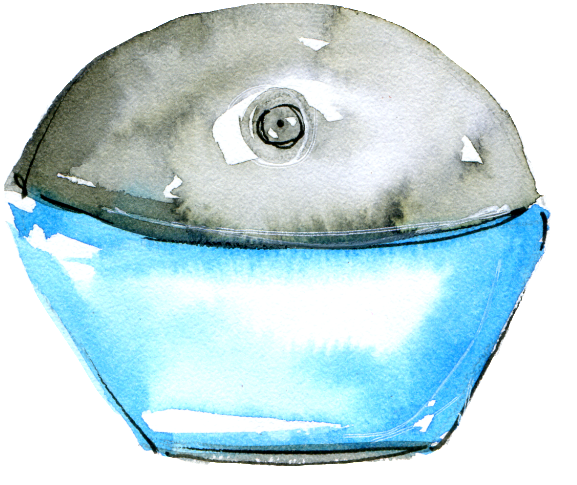 Hand Painted Blue Glass Bottle Png Transparent - Cosmetics (1024x1024), Png Download