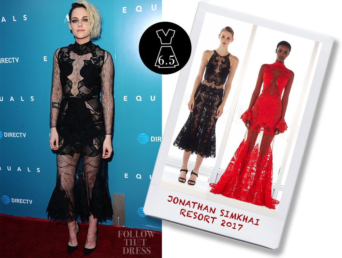 Kristen Stewart In Jonathan Simkhai Resort - Kristen Stewart Oscar 2017 (1168x880), Png Download