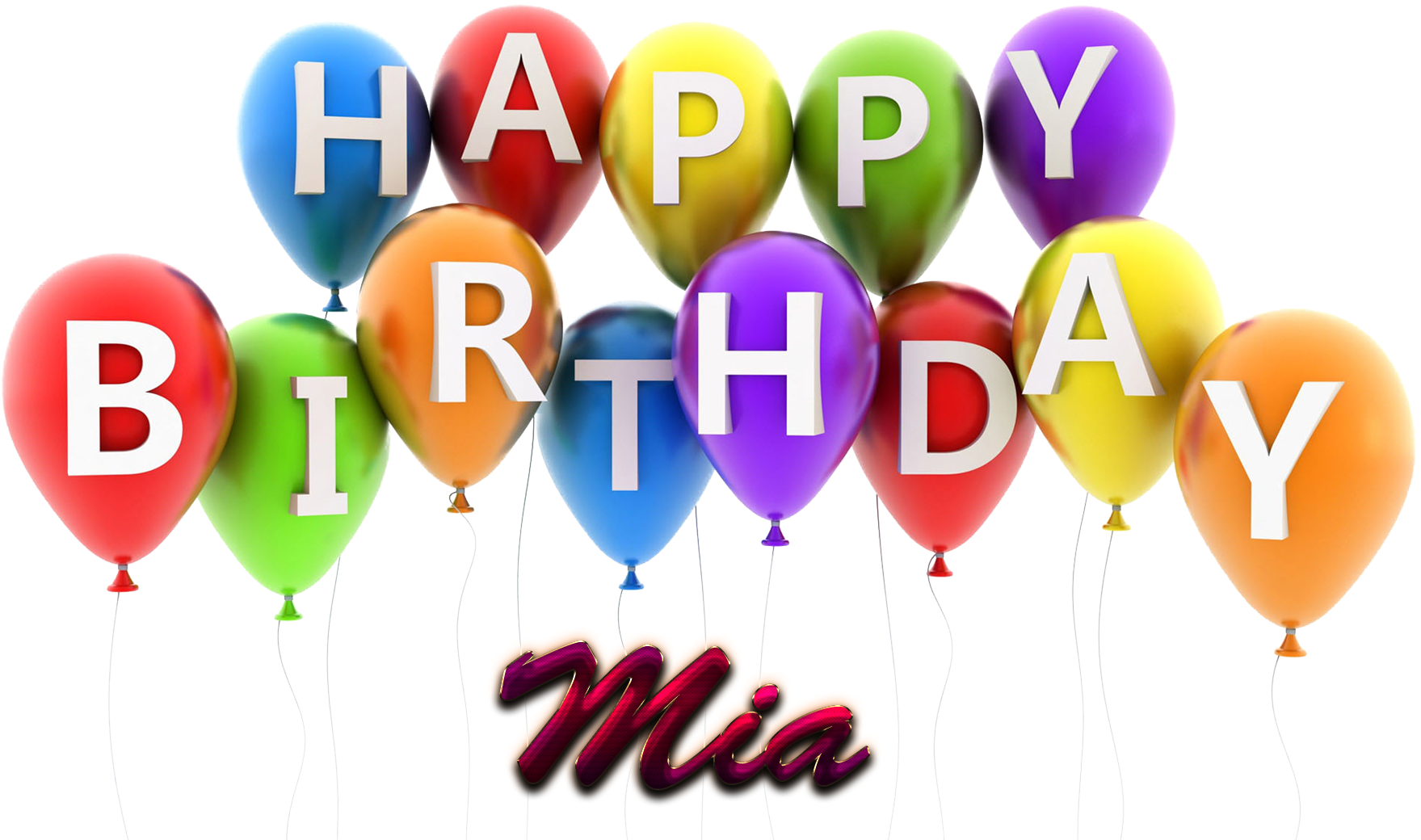 Happy Birthday Kelly Balloons (1920x1200), Png Download