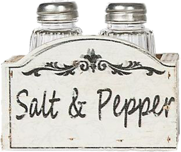 Western Moments Ivory Wood Salt And Pepper Shaker (700x700), Png Download