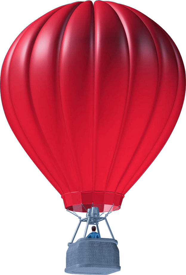 Heissluftballon Heissluftballon Heissluftballon Heissluftballon - Hot Air Balloon (624x923), Png Download