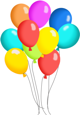Weddings Birthdays Children's Parties Christenings - Birthday Balloons Clipart (295x413), Png Download