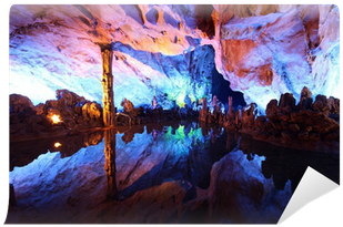 Underground Lake In Reed Flute Caves In Guilin, China - Guilin (400x400), Png Download