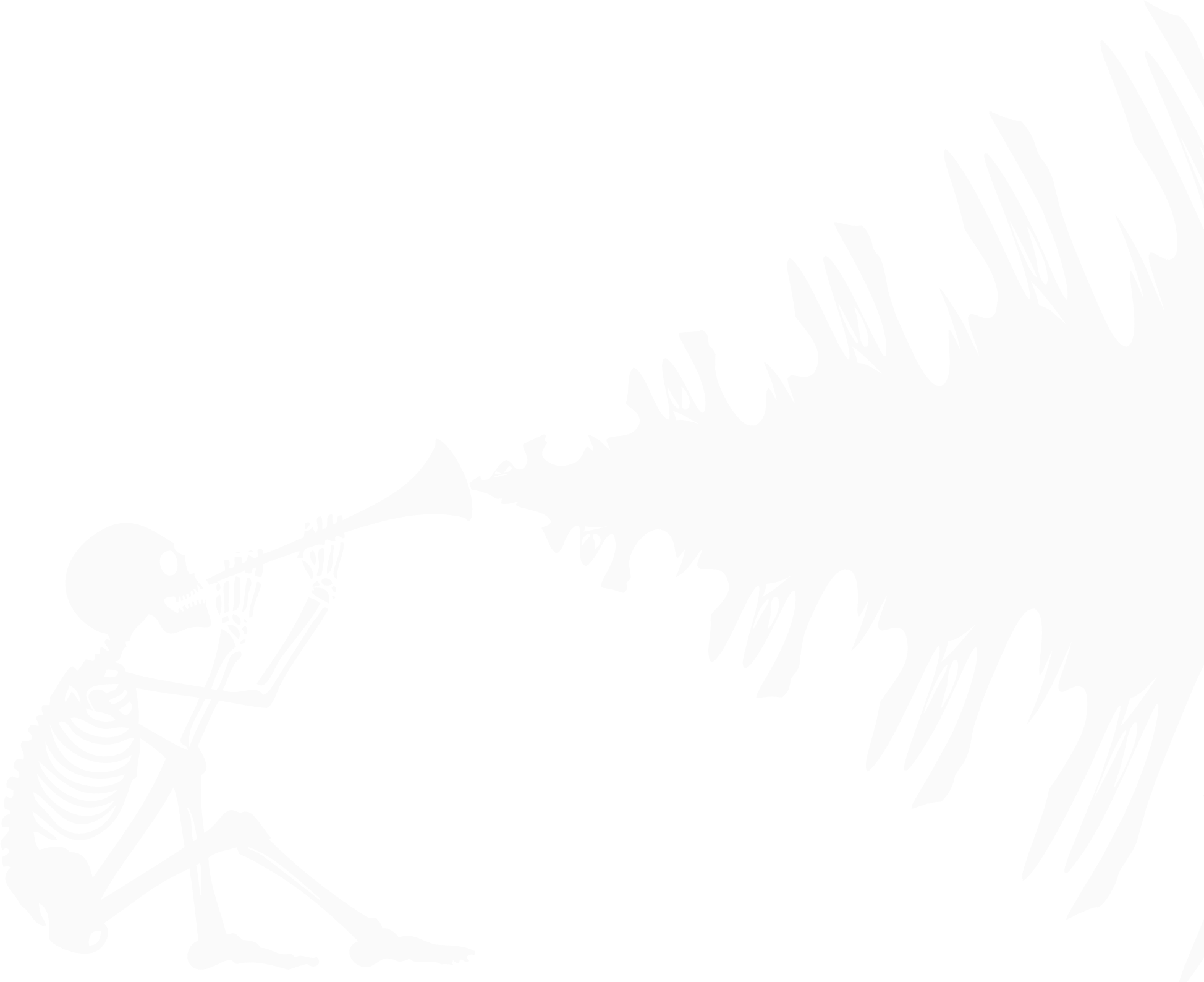 This Free Icons Png Design Of Halloween Skeleton Playing (1948x1588), Png Download