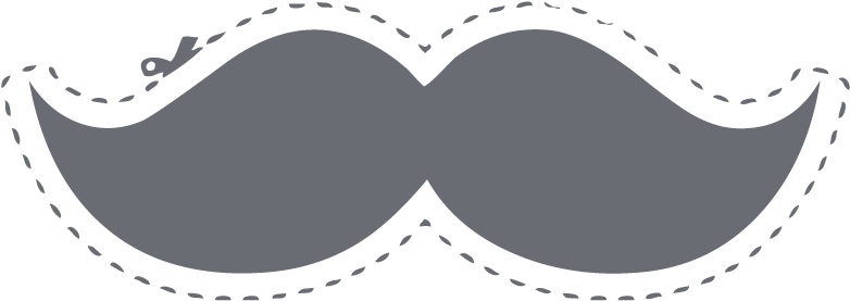 Housse De Couette 2 Personnes Personnalisée - Moustache (800x800), Png Download