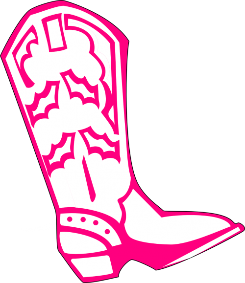 Vector Graphics - Custom Cowboy Boot Shower Curtain (500x579), Png Download