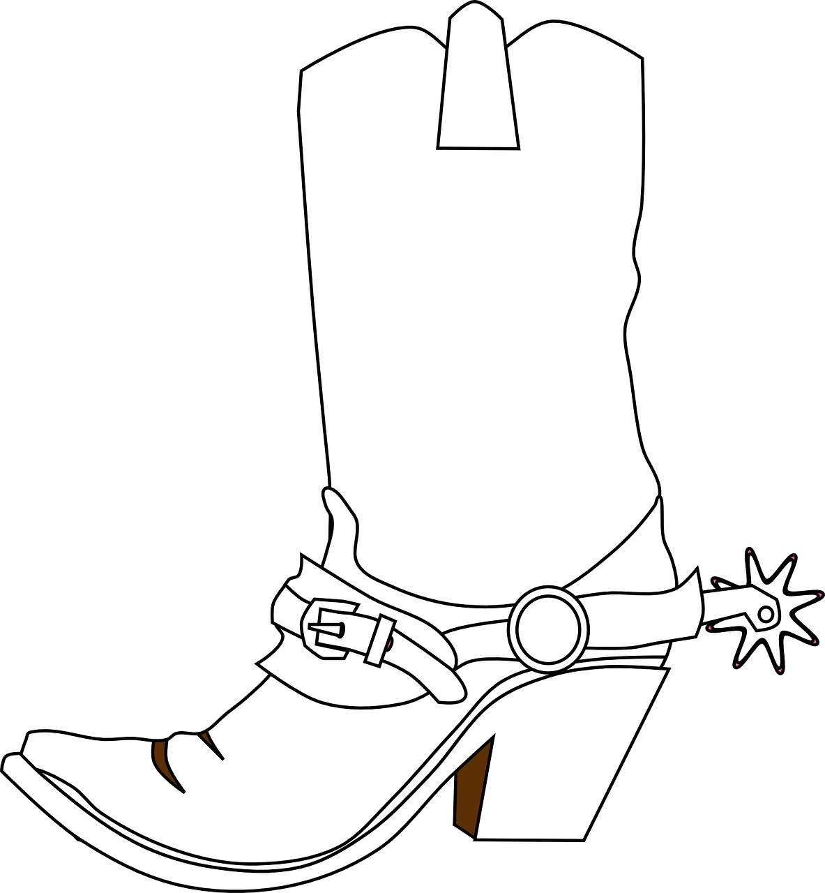 Cowboy Boots, Spurs, Boots, Western Clipart - Cowboy Boots Clip Art (665x720), Png Download