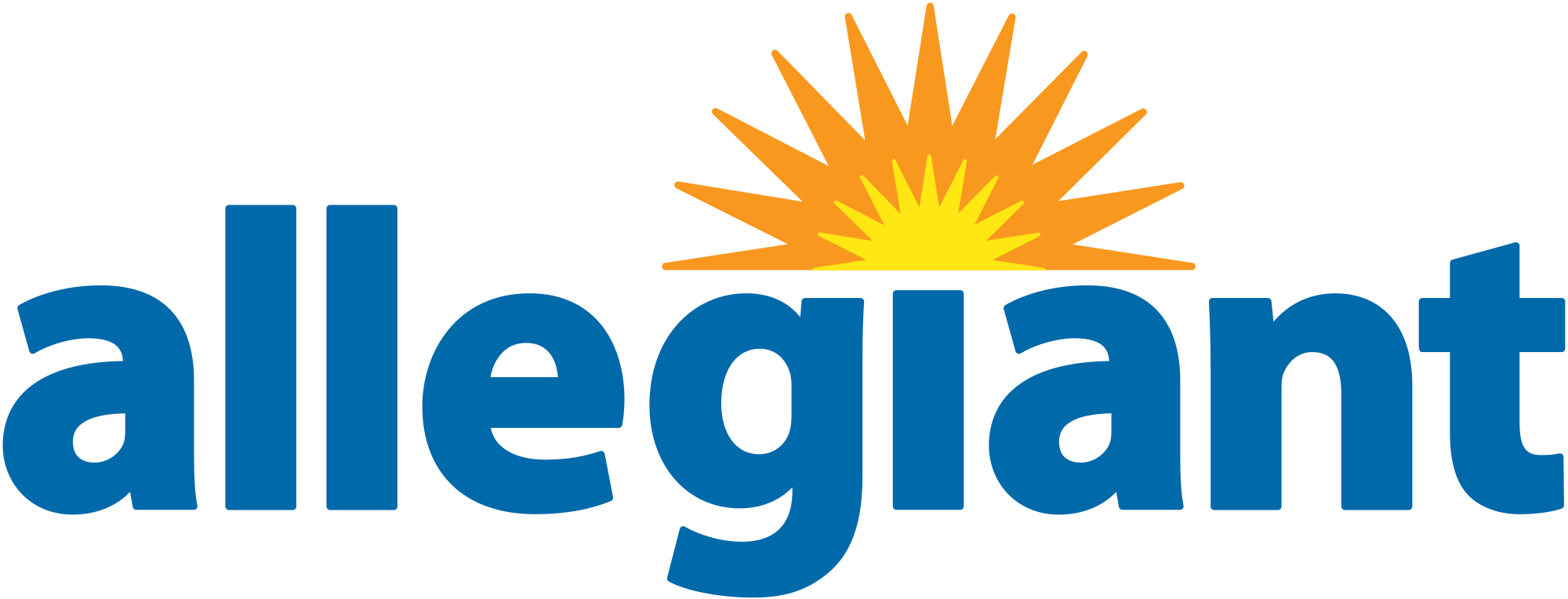 Allegiant Air Logo - Allegiant Airlines Logo Png (2000x764), Png Download