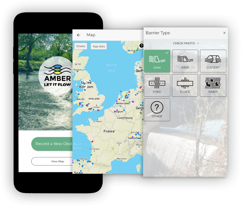 Amber Barrier Tracker Visual - Mobile Phone (1024x713), Png Download