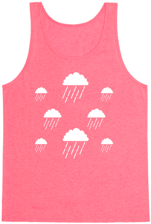 Minimalist Rain Clouds Tank Top - Top (484x484), Png Download
