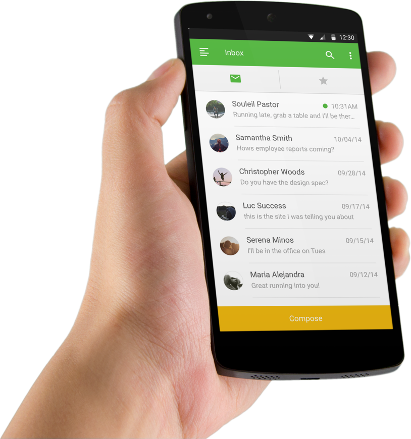Sms From Your Work Extension - Phone With Hand Android (814x870), Png Download