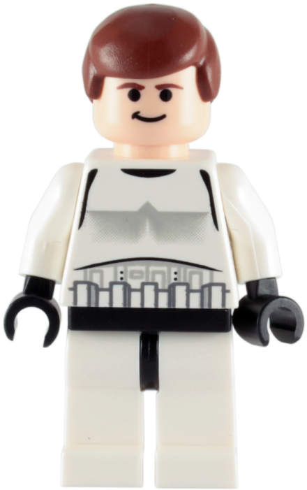 Lego Han Solo Flesh Stormtrooper Disguise Minifigure - Lego Han Solo Stormtrooper (700x700), Png Download