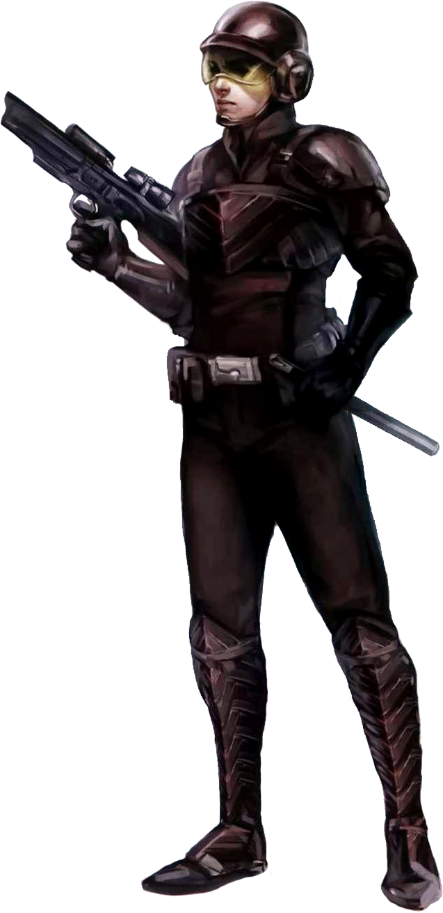 Corporate Sector Authority Security Guard Aka Espo - Star Wars Corporate Sector Authority (690x1340), Png Download