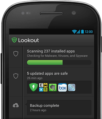 At&t To Preload 'lookout' Antivirus And Security App - Smartphone (387x387), Png Download