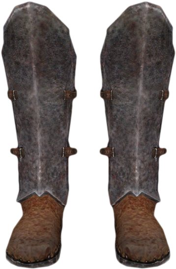 Iron Boots - Iron Boots Skyrim (427x577), Png Download