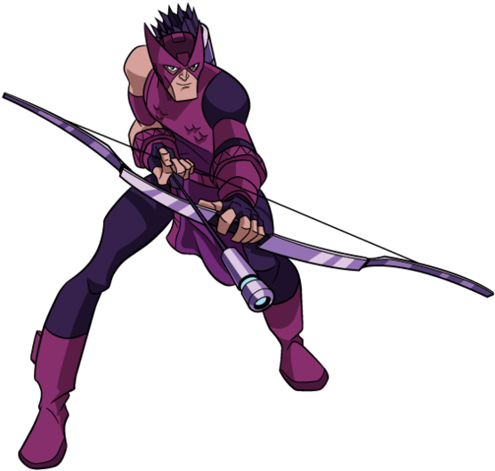 Emh Hawkeye - Avengers Earth's Mightiest Heroes Hawkeye (500x435), Png Download