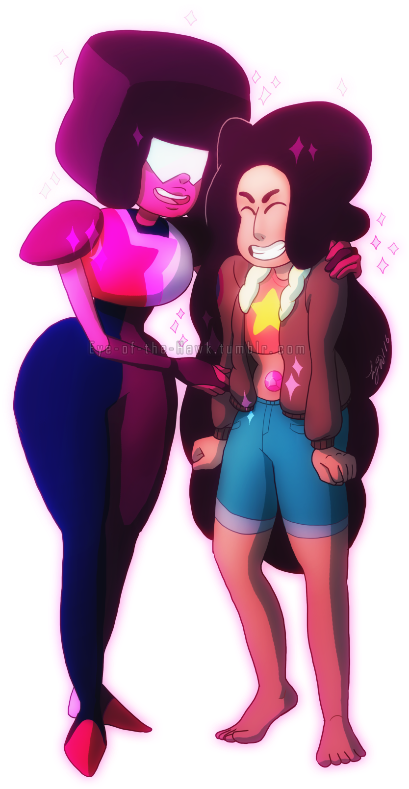 Mama Garnet Would Be So Proud Of Stevonnie For Taking - Stevonnie And Garnet (1280x1729), Png Download