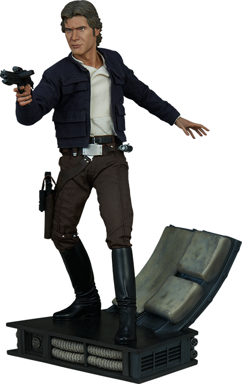 Han Solo Premium Format™ Figure - Star Wars Empire Strikes Back Han Solo (480x760), Png Download