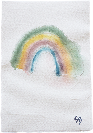 Shop The One Of A Kind Rainbow Water Colour Art Piece - Arch (360x497), Png Download