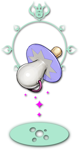 Whimsical Pacifier (367x605), Png Download