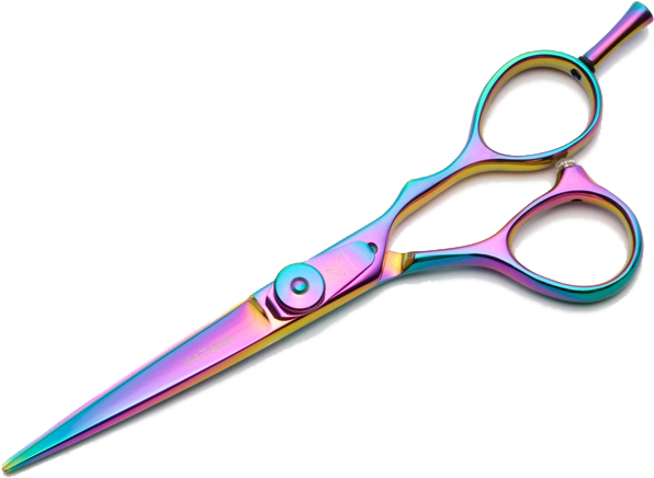 312 Images About 🎤🦄 On We Heart It - Rainbow Scissors (635x480), Png Download