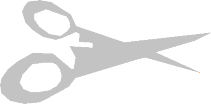 Computer Icons Typography Object Download Cartoon - Scissors (687x340), Png Download