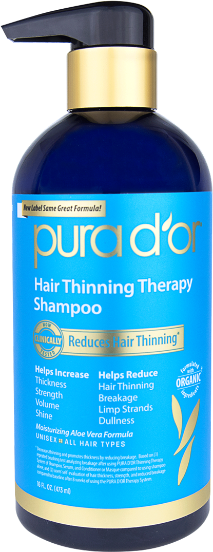 Load Image Into Gallery Viewer, Hair Thinning Therapy - Pura D Or Hair Loss Shampoo (1280x1280), Png Download