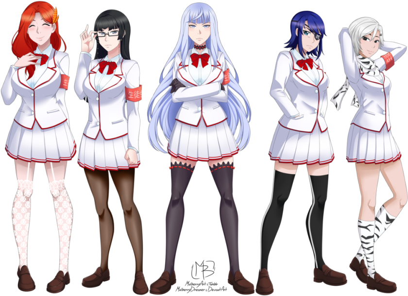 The Student Council By Mulberrydreamer-dbw2got - Yandere Simulator School Council (860x618), Png Download