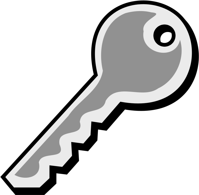 Key - Key Clipart Black And White (800x800), Png Download