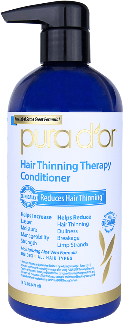 Load Image Into Gallery Viewer, Hair Thinning Therapy - Pura D'or Hair Loss Prevention Therapy Conditioner (1280x1280), Png Download