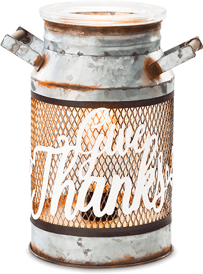 Give Thanks Milk Can Scentsy Warmer - Scentsy 2018 Harvest Collection (600x600), Png Download