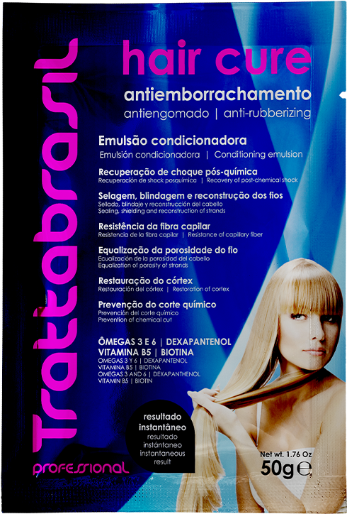 Hair Cure - Trattabrasil Hair Cure (1400x736), Png Download