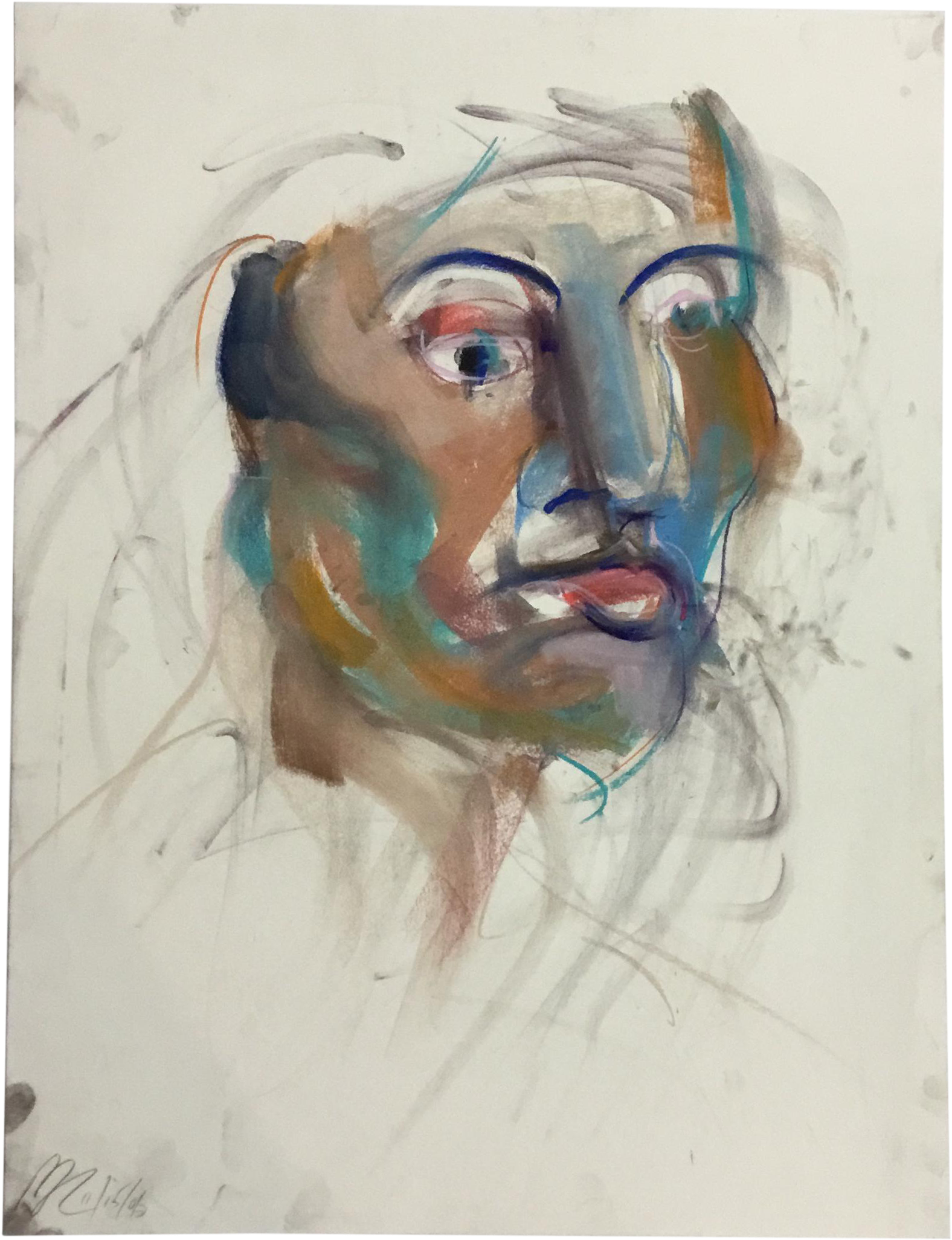 Rolando Rosler Abstract Portrait - Portrait (1750x2279), Png Download