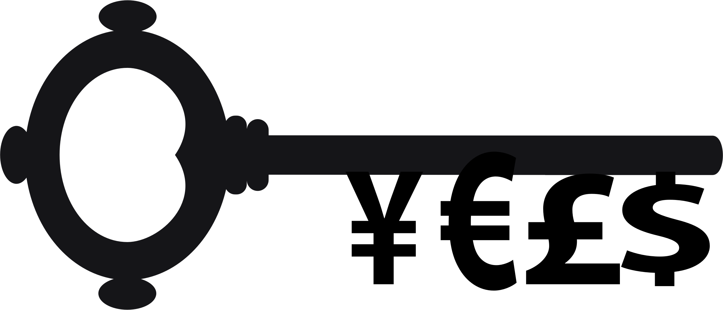 Success Clipart Transparent - Key To Success Icon (2300x986), Png Download