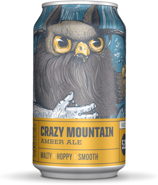Crazy Mountain Crazy Mountain Can - Crazy Mountain Creedence Pilsner (517x700), Png Download