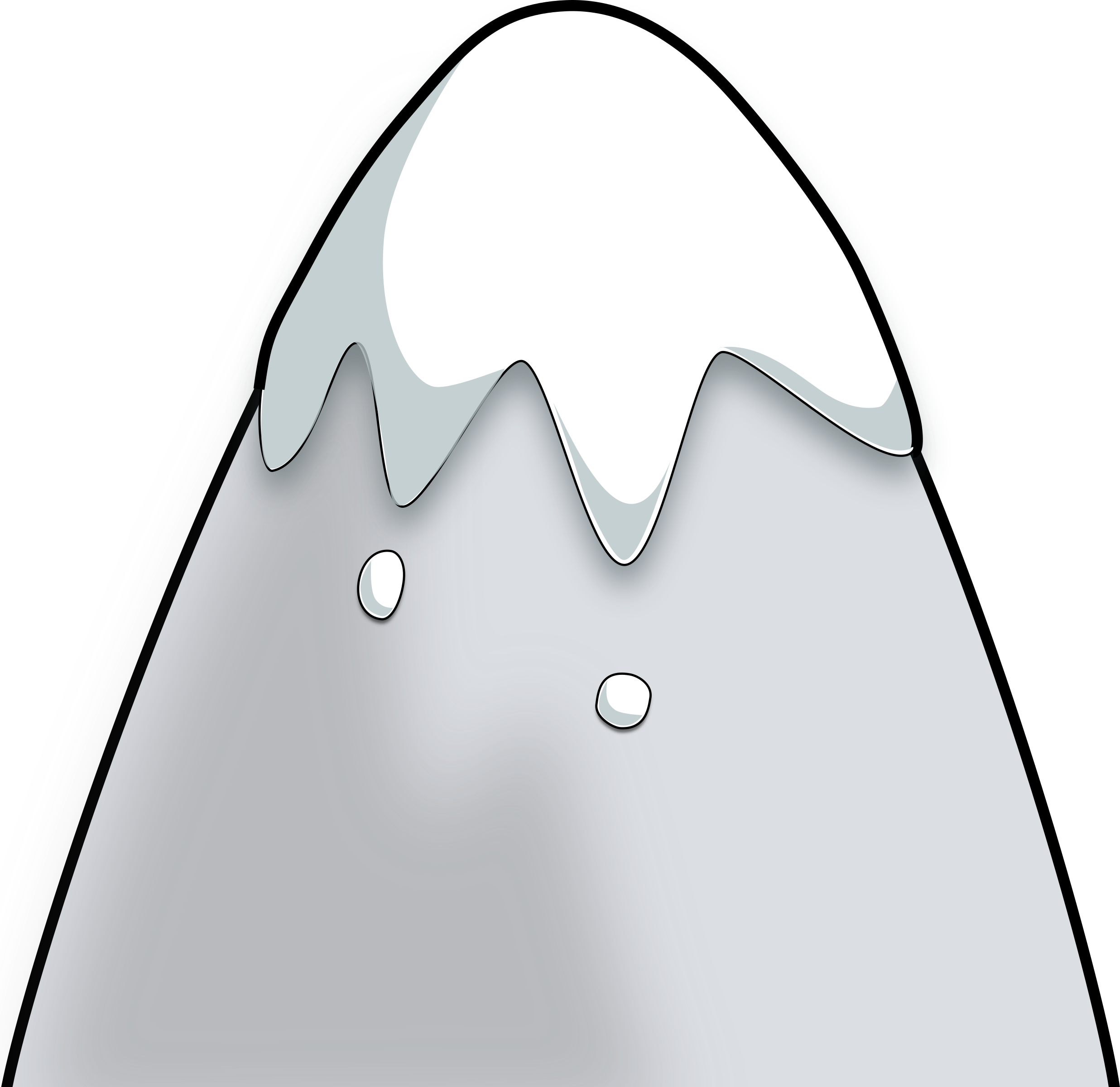 Image Library Library Mountain In A Cartoon Style Big - Cartoon Mountain (2473x2400), Png Download
