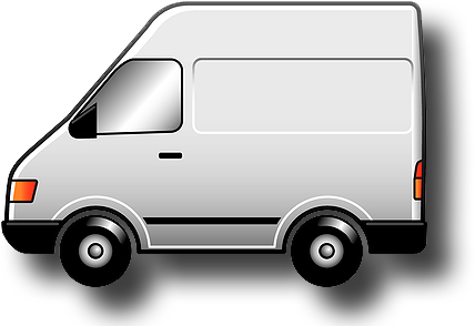 Service Van Cliparts - Delivery Van Clipart Png (457x312), Png Download