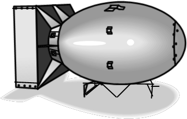 Fat Man Bomb Png - Fat Man Bomb (420x286), Png Download