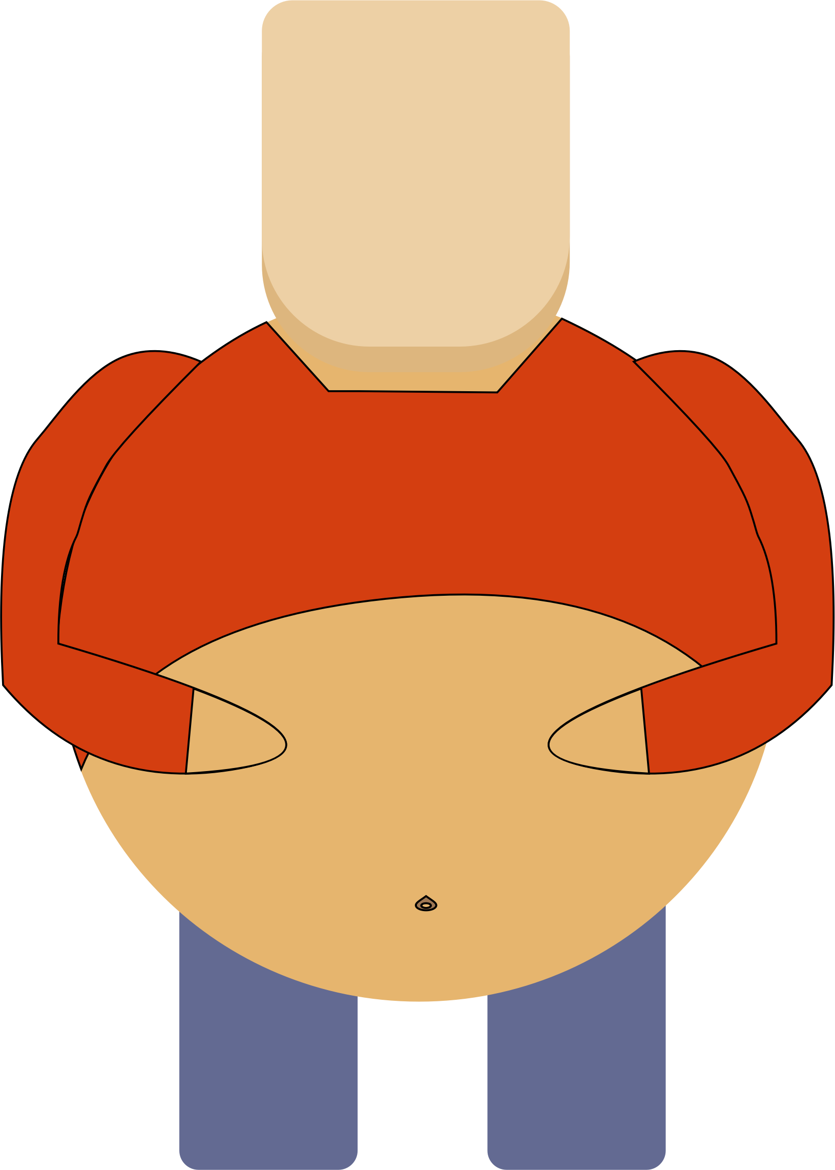 Png Library Collection Of Man High Quality Free - Clip Art Fat Man (1630x2282), Png Download