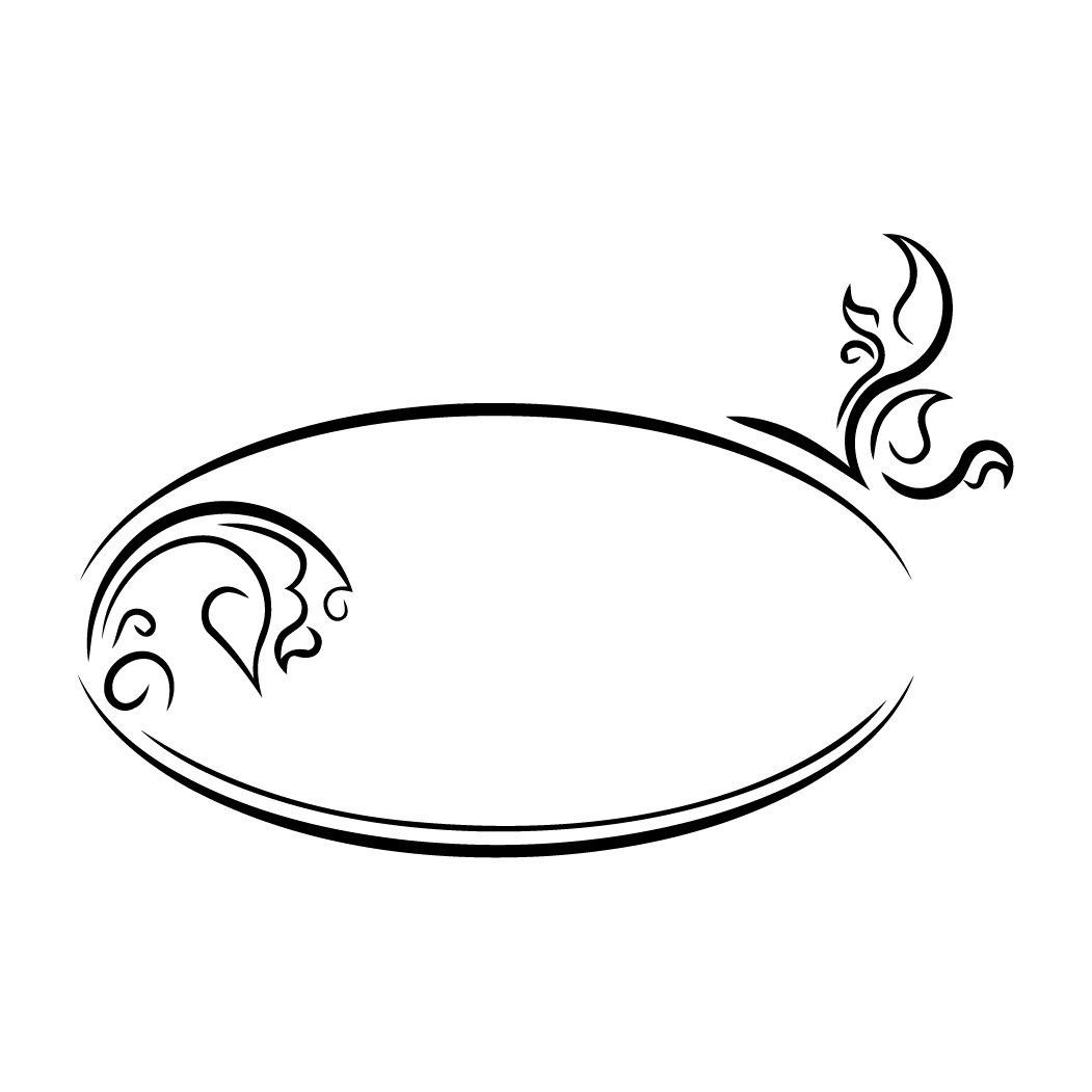 Oval Border Decal - Oval Border Png (1051x1051), Png Download
