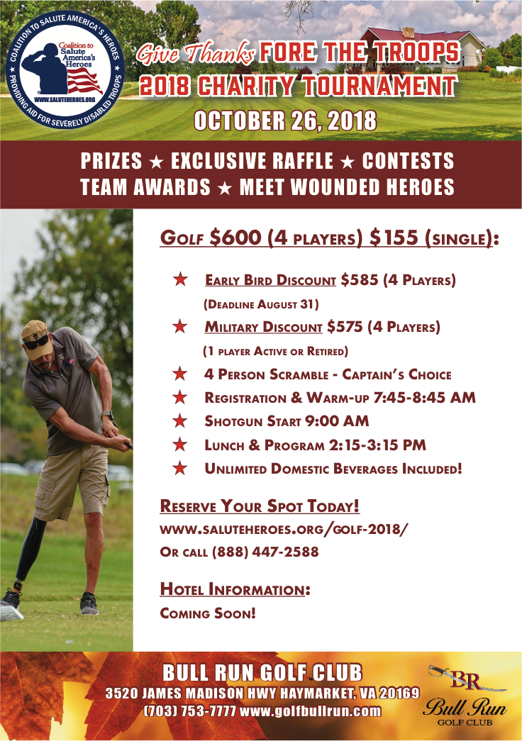 Give Thanks Fore The Troops- 2018 Charity Tournament - Pitch And Putt (736x1045), Png Download
