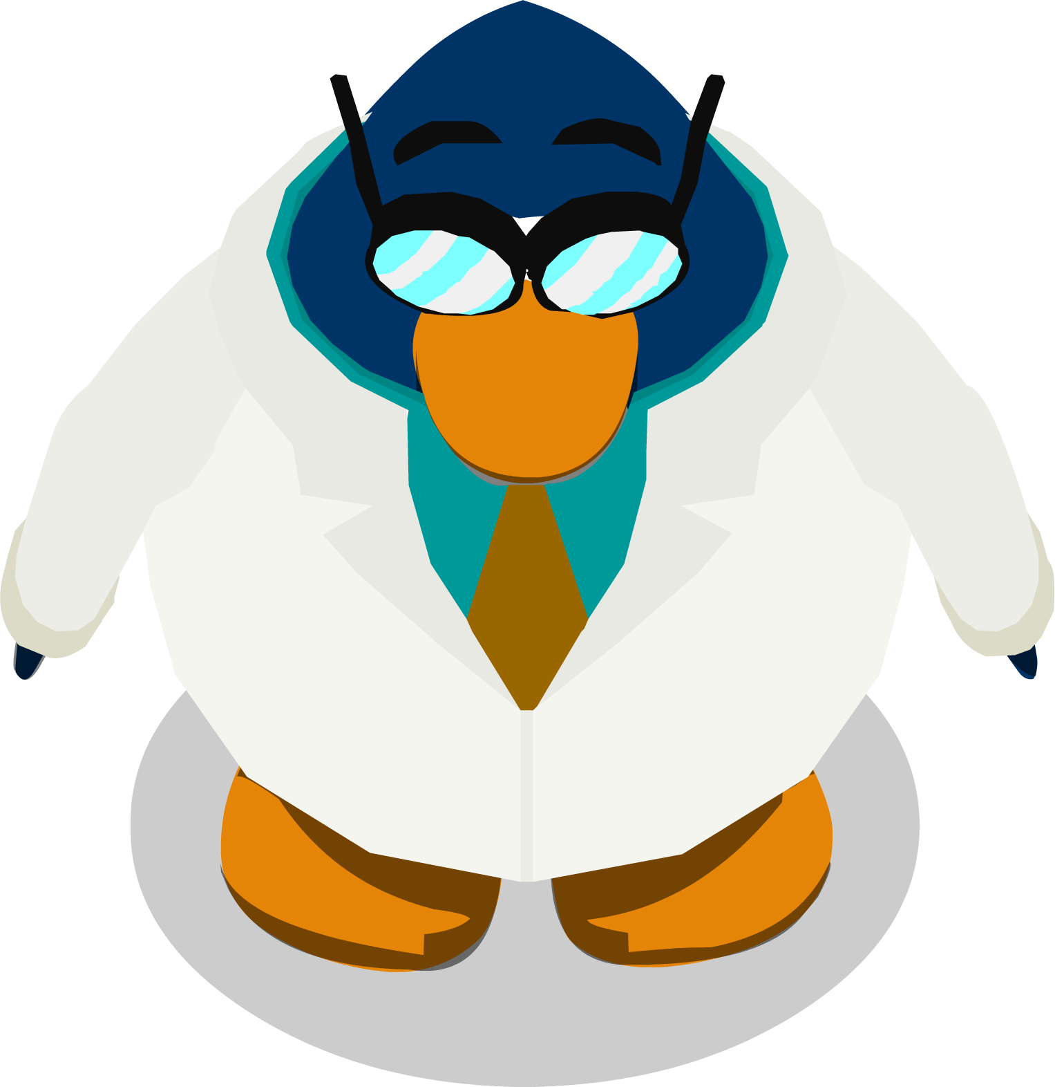 Gary In-game Old - Club Penguin Mascots In Game (1527x1572), Png Download