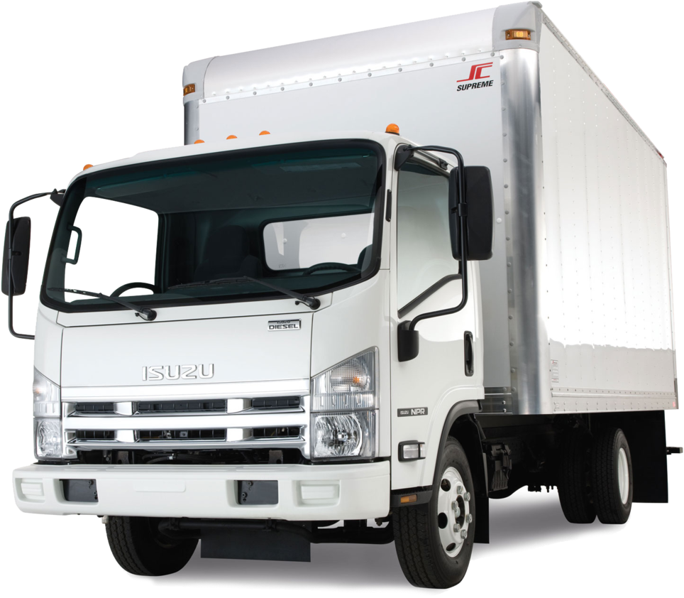 Cargo-van - Isuzu Truck .png (1000x869), Png Download