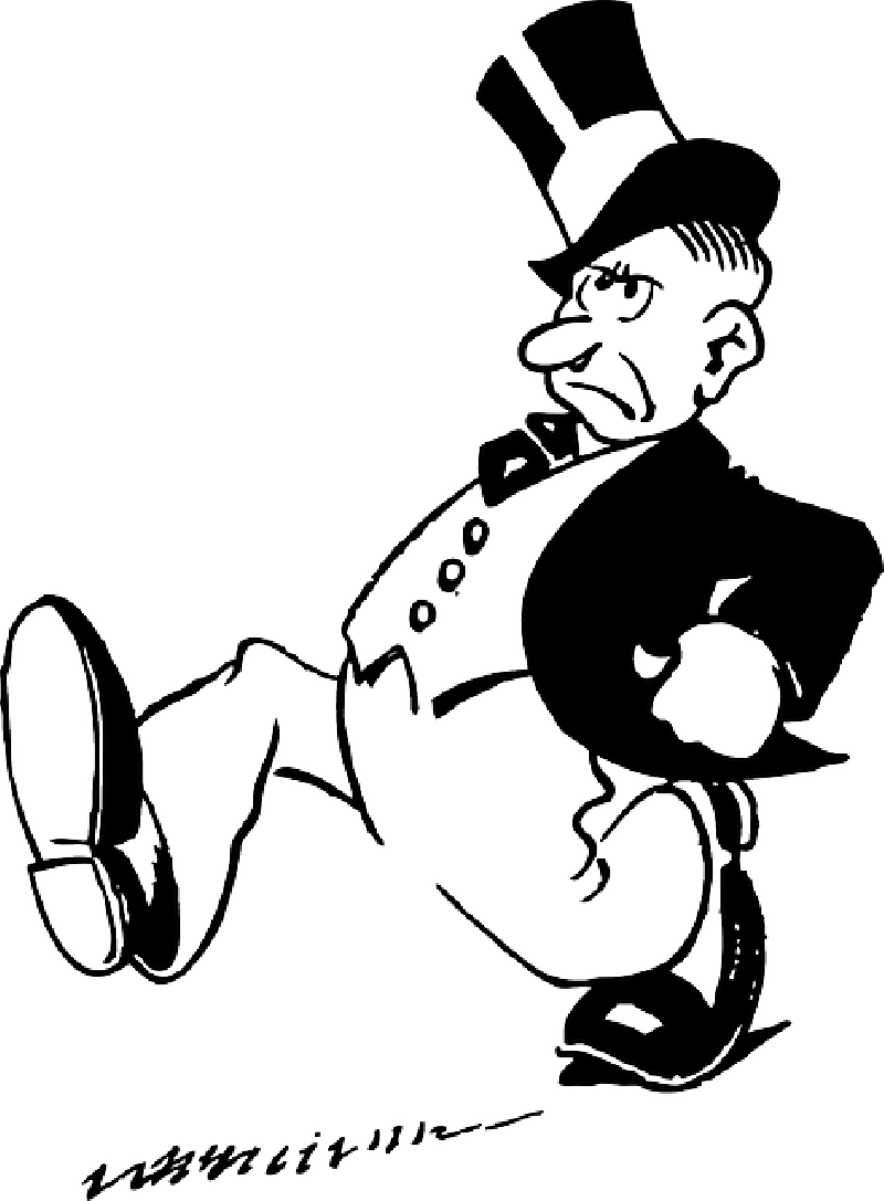People, Man, Guy, Rich, Person, Cartoon, Fat, - Art Of Caricature By Mitchell Smith (800x1087), Png Download