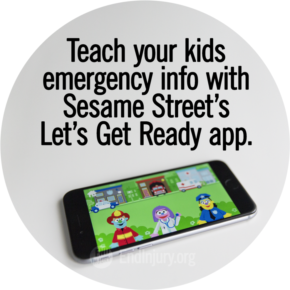 End Injurymore Actionsteach Your Kids Emergency Info - Smartphone (1000x1000), Png Download