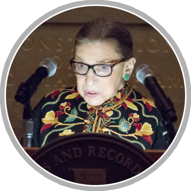 The Honorable Ruth Bader Ginsburg Addressed 31 Newly - Supreme Court Of The United States (640x640), Png Download