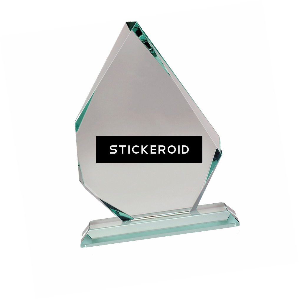 Glass Award - 5 Inch Asymmetrical Optical Crystal Award (1015x1016), Png Download