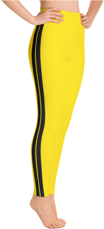 Kill Bill Yoga Pants/ Yellow Yoga Pants - Kill Bill Leggings (800x800), Png Download